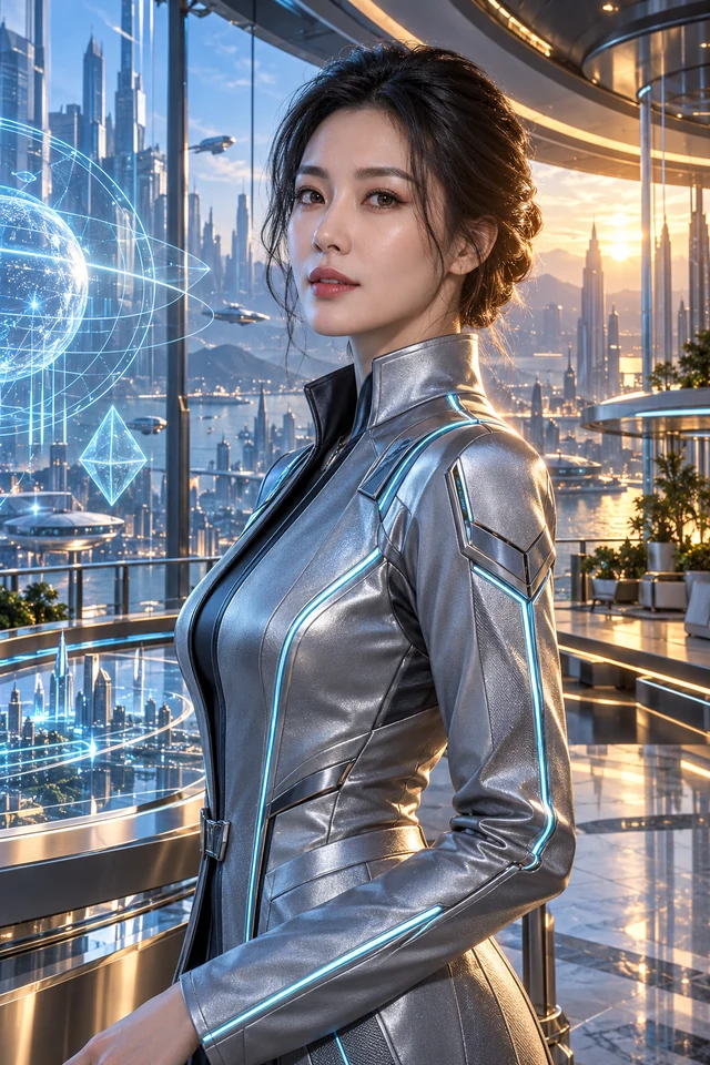 未来科技风格示意